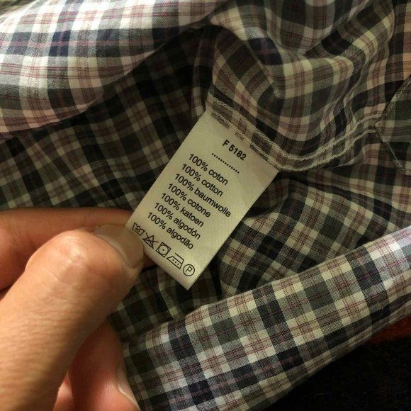 Lacoste Checkered Button Up Shirt - Picture 6 of 9